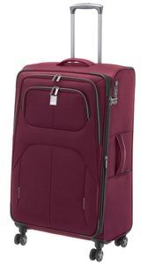 Чемодан Titan Nonstop текстильный на 4-х колесах 382406 (малый), Ti-NonStop-Merlot, Большой L, 3,5 кг, 100-125 літрів, 108/122 л, 47 х 79 х 31/35 см, Одинарна, від 3 до 4 кг, З розширенням, Червоний