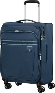 Легка валіза American Tourister AeroSpin текстильна на 4-х колесах MH6*001;31 Indigo (мала)