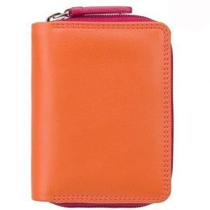 Женский кошелек из натуральной кожи c RFID Visconti Rainbow Hawaii RB53 Orange Multi