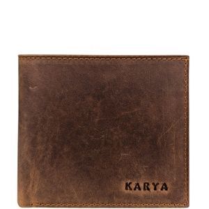 Портмоне Karya из натуральной кожи Crazy Horse KR0458-32 рыжего цвета