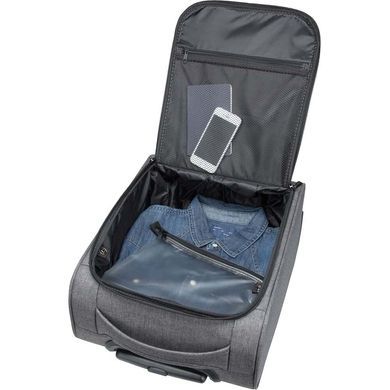 Чемодан Travelite Cabin XS Underseater текстильный на 2-х колесах TL090225-04 Anthracite (малый)