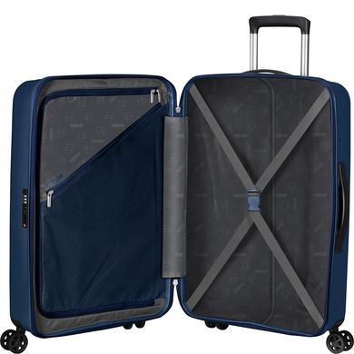Чемодан American Tourister Rejoy из полипропилена на 4-х колесах MH3*002;41 Navy Blue (средний)