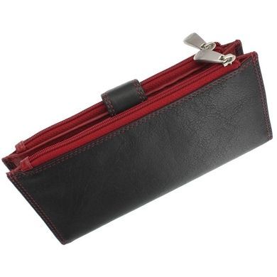 Женский кошелек из натуральной кожи Visconti Colorado Jade CD23 Black Red