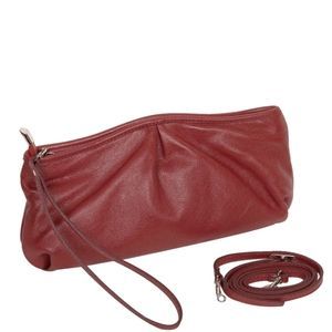 Женский клатч из натуральной кожи Mattioli 077-09C красный монако