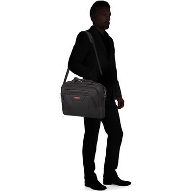 Повсякденна сумка з відділенням для ноутбука до 15.6" American Tourister AT Work 33G*005 Black Orange