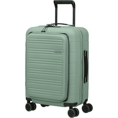 Бизнес чемодан American Tourister Novastream с отделением для ноутбука до 15,6" из поликарбонатана 4-х колесах MC7*004 Nomad Green (малый)