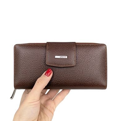 Кошелек на два отдела Karya из зернистой кожи KR1119-38 коричнево-рыжего цвета