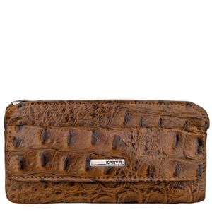 Ключниця Karya з натуральної шкіри з тисненням KR395-543 руда