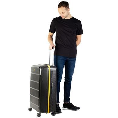 Чемодан CAT CoolRack из полипропилена на 4-х колесах 84382;01 черный (большой)
