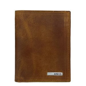 Мужское портмоне Karya из кожи Crazy Horse KR0996-32 рыжее