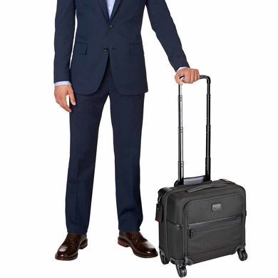 Tumi Alpha 2 Travel Compact 4 Wheeled Brief 026624D2, TumiAlpha2-Black