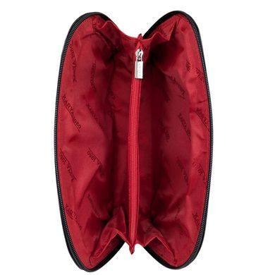Большая косметичка Karya из гладкой кожи KR2029-629 черного цвета
