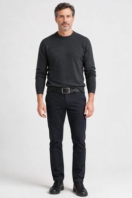 Шкіряний джинсовий ремінь Karya безшовний 7352 чорного кольору