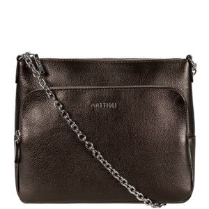 Сумка женская из натуральной кожи Mattioli 113-15C бронза