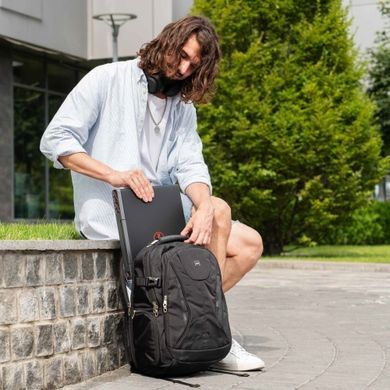 Рюкзак повседневный 2E Ultimate SmartPack 30L с отделением для ноутбука 15,6" и планшета до 10" черный