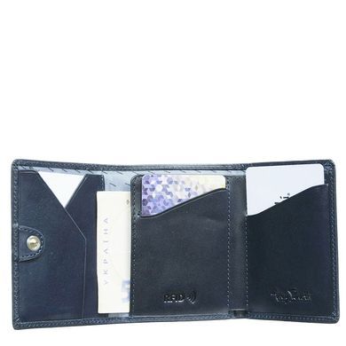 Кредитниця з натуральної шкіри з відділенням для купюр та RFID Tony Perotti Nevada 3811 navy (синя)