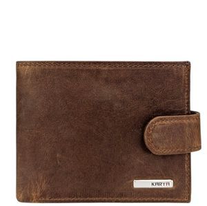 Мужской портмоне Karya из натуральной кожи Crazy Horse KR 0980-32 рыжего цвета