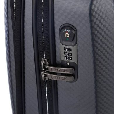 Валіза Titan Xenon Deluxe з полікарбонату на 4-х колесах 816601 (мала), 04-XenonDeluxe-Graphite, Мала S, 2,9 кг, 0-50 літрів, 40 л, 40 х 50 х 22 см, Одинарна, від 2 до 3 кг, Без розширення, Сірий, 17 дюймів, Wizz Air (40х55х23), Lufthansa (40х55х23), Turkish Airlines (40x55x23), British Airways (45x56x25), LOT Polish Airlines (40x55x23), Czech Airlines (45x55x25), Air Canada (40x55x23), EasyJet (45х56х25), Air Baltic (40x55x23), Belavia (40х55х25), Austrian (40x55x23), Swiss (40x55x23), Smart Wings (45x56x25), Germanwings (40x55x23)