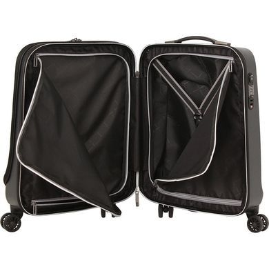 Валіза Titan Xenon Deluxe з полікарбонату на 4-х колесах 816601 (мала), 04-XenonDeluxe-Graphite, Мала S, 2,9 кг, 0-50 літрів, 40 л, 40 х 50 х 22 см, Одинарна, від 2 до 3 кг, Без розширення, Сірий, 17 дюймів, Wizz Air (40х55х23), Lufthansa (40х55х23), Turkish Airlines (40x55x23), British Airways (45x56x25), LOT Polish Airlines (40x55x23), Czech Airlines (45x55x25), Air Canada (40x55x23), EasyJet (45х56х25), Air Baltic (40x55x23), Belavia (40х55х25), Austrian (40x55x23), Swiss (40x55x23), Smart Wings (45x56x25), Germanwings (40x55x23)