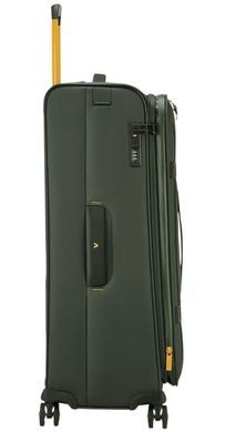 Чемодан Roncato NORWAY текстильный на 4-х колесах с расширением 414211 Verde Militare (большой)