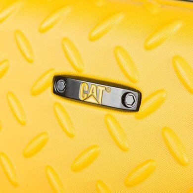 Валіза CAT Industrial Plate з ABS пластику на 4-х колесах 84759 жовта (мала)