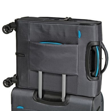 Валіза Travelite CROSSLITE текстильна на 4-х колесах 089547 Anthracite (мала)