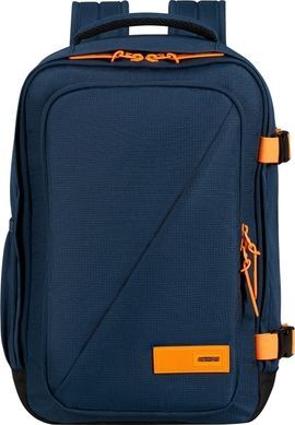 Рюкзак дорожный American Tourister Take2Cabin S для ручной клади в Ryanair 91G*004 Navy/Radiant Orange
