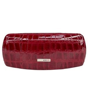 Футляр для очков Karya из лакированной кожи KR3005-08 бордового цвета