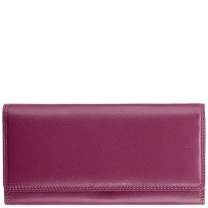 Женский кошелек из натуральной кожи c RFID Visconti Heritage Buckingham HT35 Fuchsia