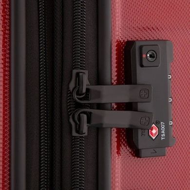 Чемодан Wenger Legacy из поликарбоната/ABS пластика на 4-х колесах 610873 красный (большой)