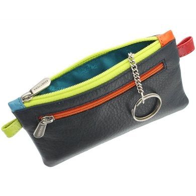 Ключница из натуральной кожи Visconti Cora CP2 Orange Multi, Navy Multi, Натуральная кожа, Гладкая
