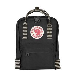 Маленький рюкзак Fjallraven Kanken Mini Black Striped 7л 23561.550-901 чорний