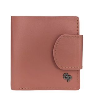 Кошелек женский Grande Pelle из натуральной гладкой кожи GP500244 пудрового цвета