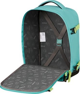 Рюкзак дорожній American Tourister Take2Cabin S для ручної поклажі в Ryanair 91G*004 Dusty Turquoise/Lime