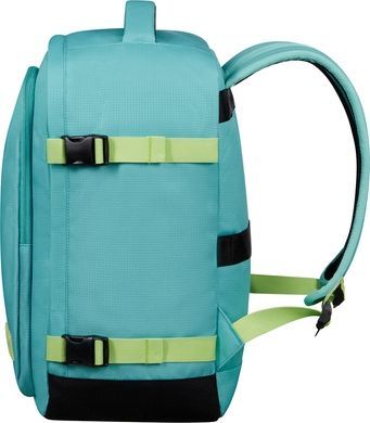 Рюкзак дорожній American Tourister Take2Cabin S для ручної поклажі в Ryanair 91G*004 Dusty Turquoise/Lime
