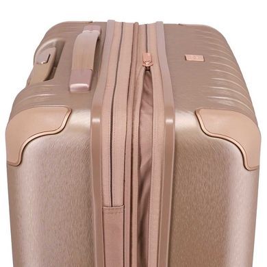 Валіза Titan Barbara Glint з полікарбонату на 4-х колесах 845404 (велика), 8454Ti-15 Rose Metallic, Середня M, 3,8 кг, 50-75 літрів, 68/78 л, 45 x 67 x 26/30 см, Одинарна, від 3 до 4 кг, З розширенням, Рожевий