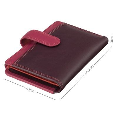 Женский кошелек из натуральной кожи Visconti Rainbow Cayman RB97 Plum Multi