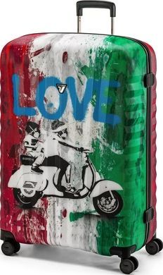 Валіза Roncato UNO ART з полікарбонату на 4-х колесах 5091/0151 Vespa (велика)