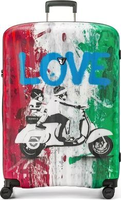 Валіза Roncato UNO ART з полікарбонату на 4-х колесах 5091/0151 Vespa (велика)