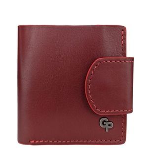 Кошелек женский Grande Pelle из натуральной гладкой кожи GP500660 красного цвета