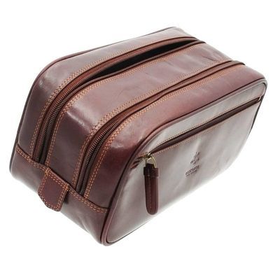 Кожаный несессер из натуральной кожи Visconti Monza Naples MZ100 Italian Black, Коричневый