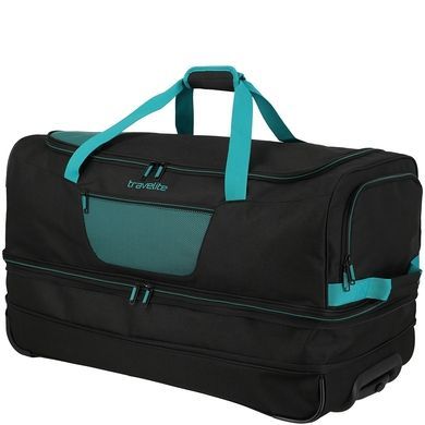 Дорожня сумка на 2-х колесах Travelite Basics TL9000276 black/petrol (велика)