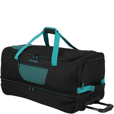 Дорожня сумка на 2-х колесах Travelite Basics TL9000276 black/petrol (велика)