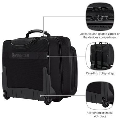Кейс-пілот Wenger Legacy з відділенням для ноутбука до 15,6" 653631 Black