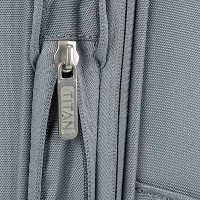 Чемодан Titan Spotlight Soft текстильный на 4-х колесах 384404 (большой), 3844-04 Grey Sorbet, Большой L, 3,5 кг, 100-125 літрів, 109/121 л, 47 x 77 x 33/37 см, Одинарна, від 3 до 4 кг, З розширенням, Сірий