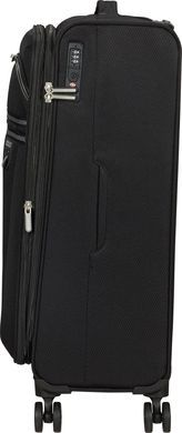 Легка валіза American Tourister AeroSpin текстильна на 4-х колесах MH6*002;09 Black (середня)
