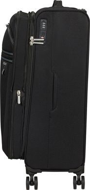 Легка валіза American Tourister AeroSpin текстильна на 4-х колесах MH6*002;09 Black (середня)