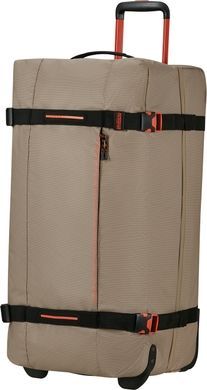 Сумка дорожня з просоченням від вологи на 2-х колесах American Tourister Urban Track L MD1*203;15 LMTD Beige/Orange (велика)