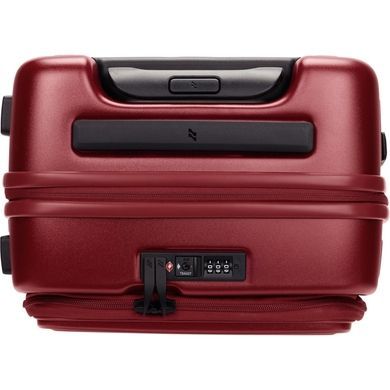 Чемодан Lojel Cubo V4 из поликарбоната на 4-х колесах Lj-1627-90421 Burgundy (малый) с отделением для ноутбука до 15"