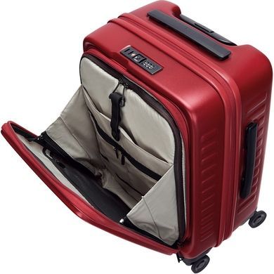 Чемодан Lojel Cubo V4 из поликарбоната на 4-х колесах Lj-1627-90421 Burgundy (малый) с отделением для ноутбука до 15"